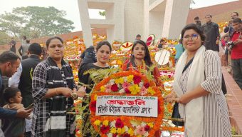 শহীদ দিবসে সিলেট উইমেনস জার্নালিস্ট ক্লাবের শ্রদ্ধা নিবেদন